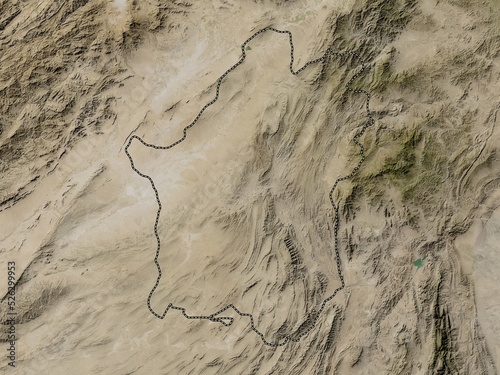 Paktika, Afghanistan. Low-res satellite photo