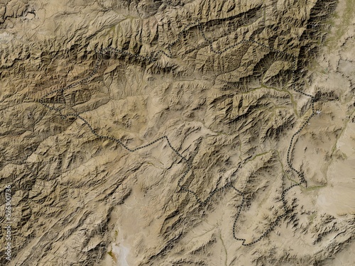 Wardak, Afghanistan. Low-res satellite photo