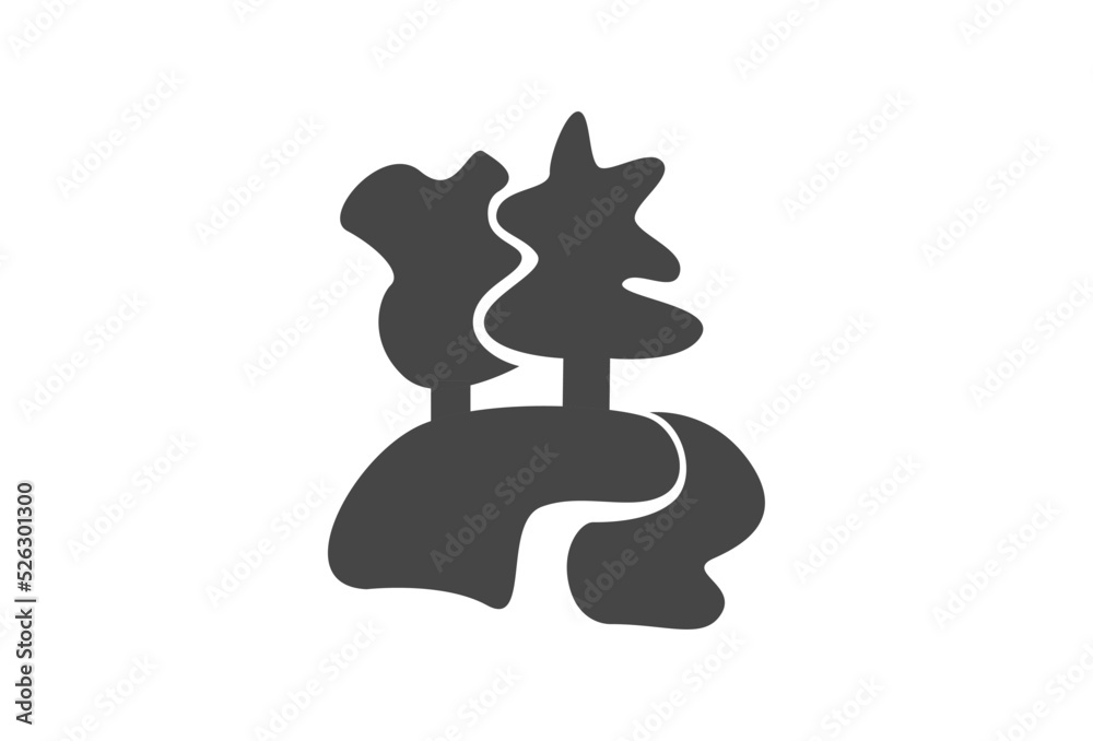 vector graphics illustration of Modern Tree Icon Black and White Vector Graphic perfect for web design isolated on white background etc. vector graphics illustration of Modern Tree Icon Black and White Vector Graphic perfect for web design isolated on white background etc.