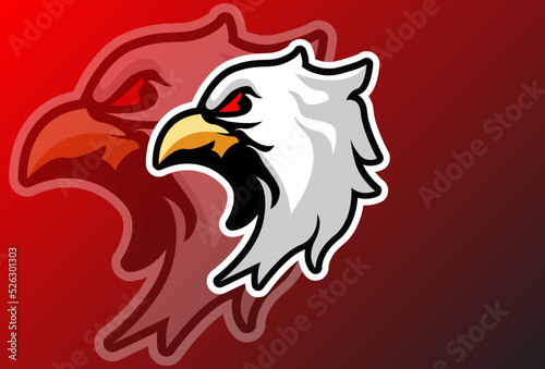 Wallpaper Mural vector graphics illustration of a eagle in esport logo style. perfect for game team or product logo Torontodigital.ca