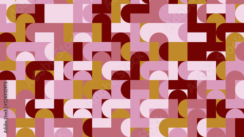 brown and pink geometric pattern  seamless wallpaper for fabric  tile and tablecloth