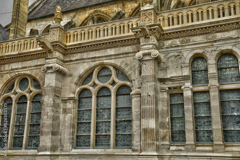 Les Andelys, France - july 7 2022 : Notre Dame collegiate church