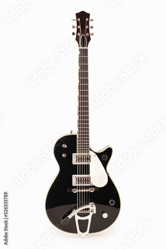 beautiful electric guitar on a white background  custom