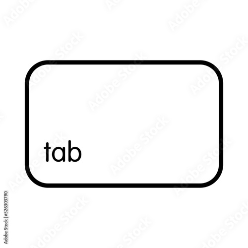 Keyboard tab key photo