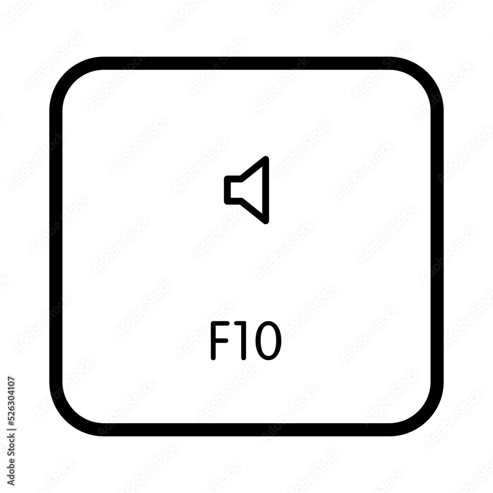 Keyboard F10 key Keyboard F10 key