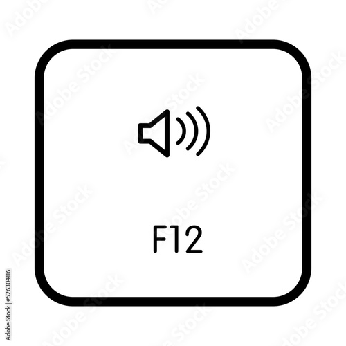 Keyboard F12 key