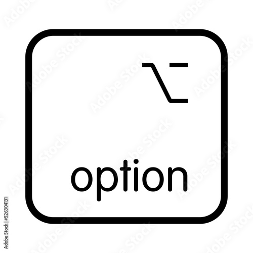 Keyboard left option key