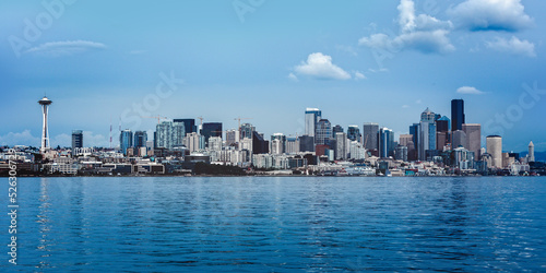 The skyline of Seattle, WA USA seen from Elliot Bay © Martina