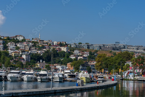 Istinye, Sariyer district, Istanbul Turkey. 27 August 2022. İstinye houses and marina. House crisis. © DRBURHAN