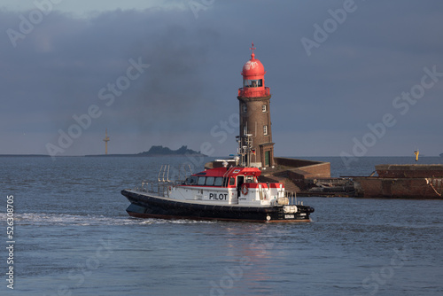 Alter Leuchtturm an der Geeste, Bremerhaven. 