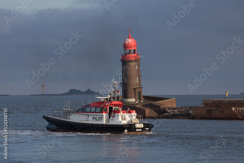 Alter Leuchtturm an der Geeste, Bremerhaven. 