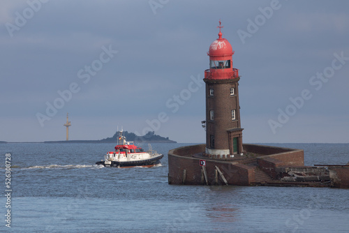 Alter Leuchtturm an der Geeste, Bremerhaven. 