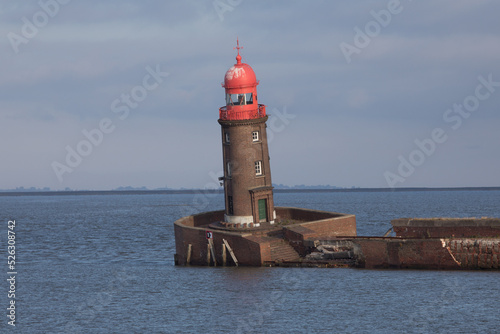 Alter Leuchtturm an der Geeste, Bremerhaven. 