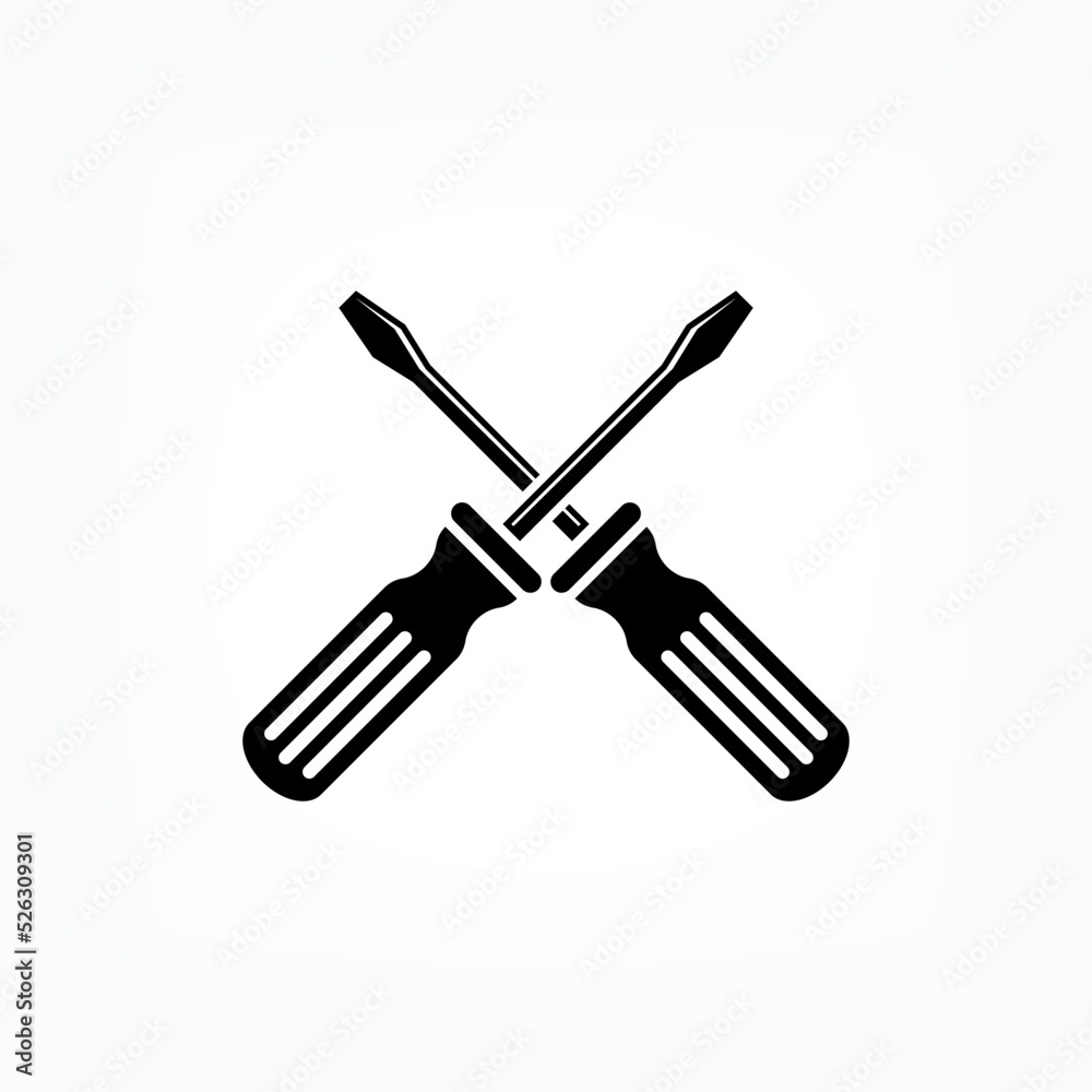 Screwdriver Icon. Repair Tool Symbol - Vector. Screwdriver Icon. Repair Tool Symbol - Vector.