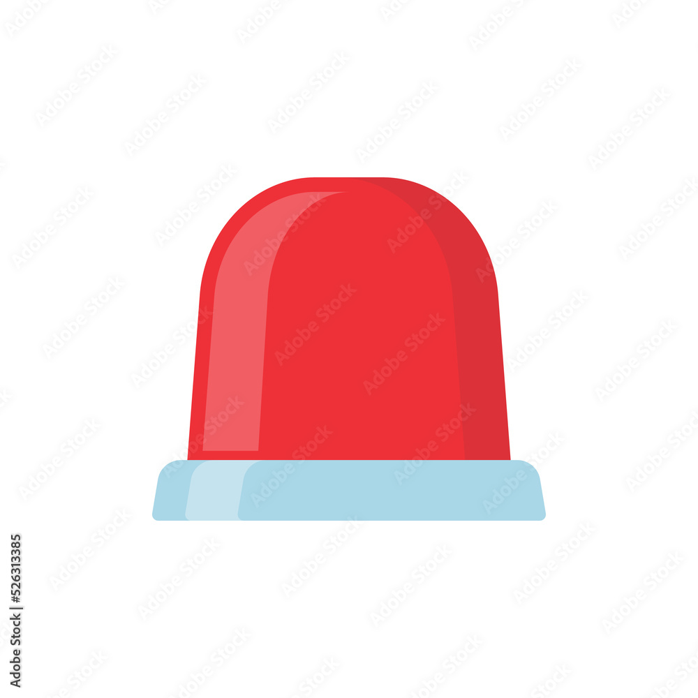 Emergency siren icon. Hazard warning light, ambulance route alarm Emergency siren icon. Hazard warning light, ambulance route alarm