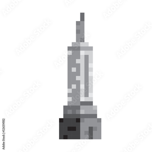 skyscraper pixel art style