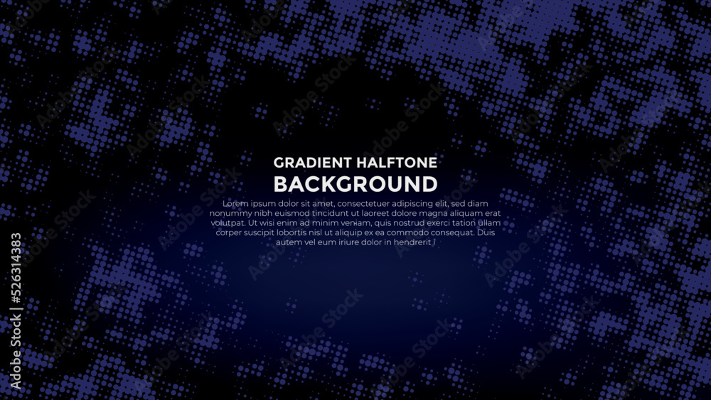 Obraz premium Abstract gradient Halftone grunge design background banner