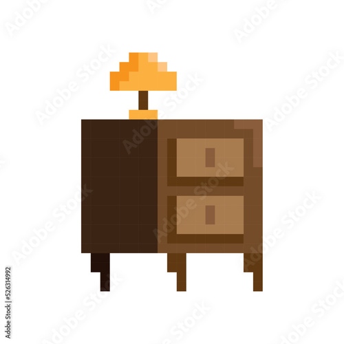 drawer pixel art style