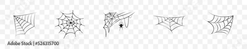 Fotografia Spider web collection for halloween