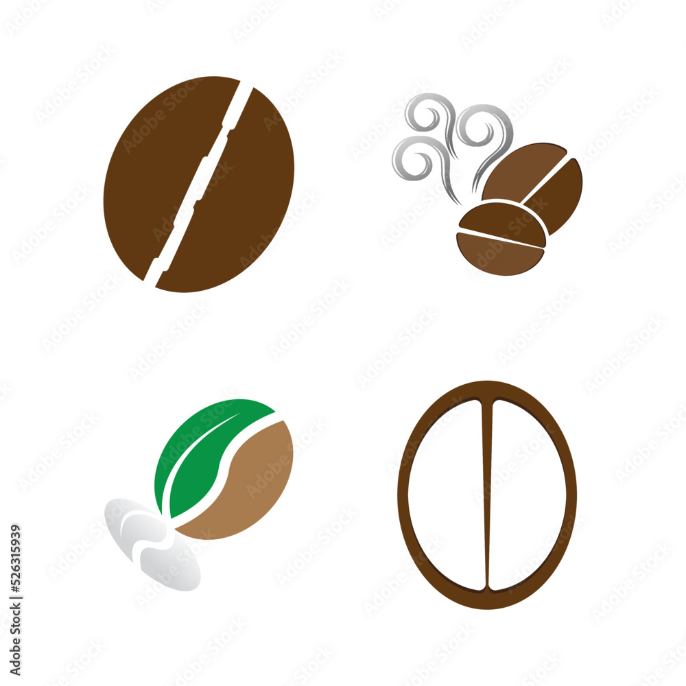 Fototapeta premium coffee bean icon vector