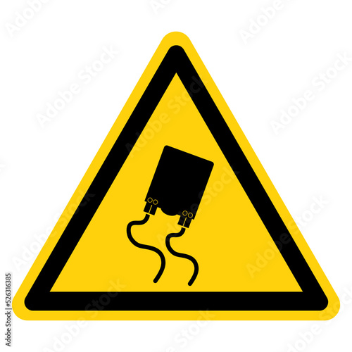 Slippery Road Traffic Sign,Vector Illustration, Isolate On White Background Label. EPS10