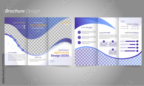 modern elegant template for poster brochure cover. corporate trifold brochure design template
