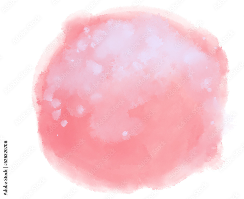 Watercolor paint circle background with white ink spot hilight element Watercolor paint circle background with white ink spot hilight element