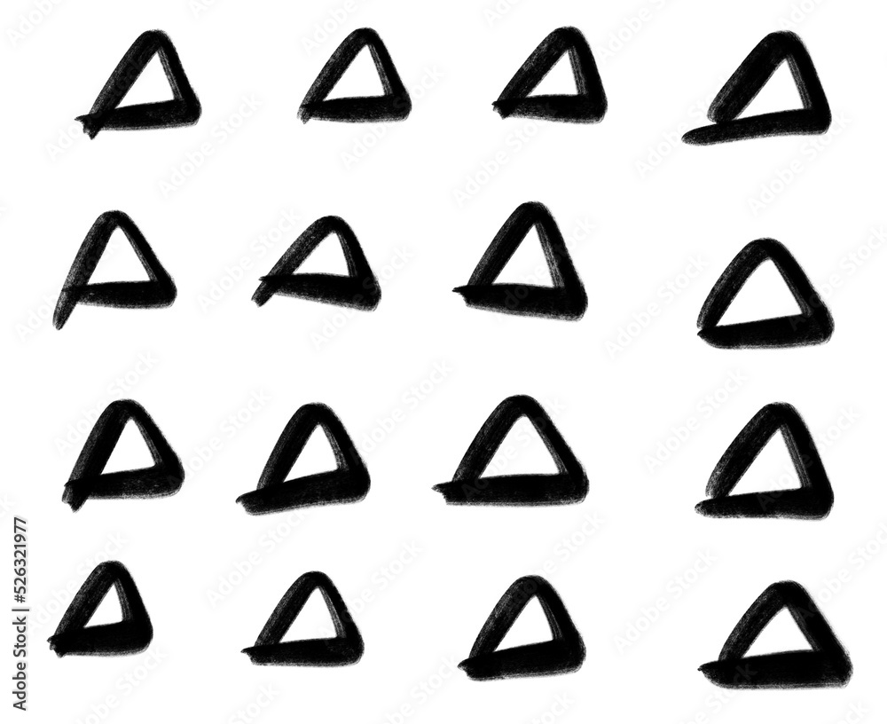 black ink line geometric pattern doodle freehand sketch drawing shape form abstrat element