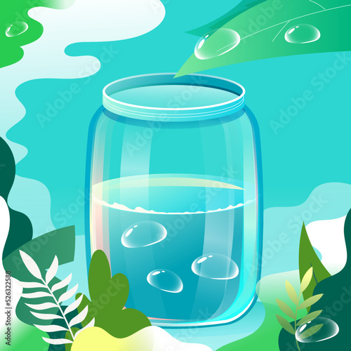 White Dew solar term, egrets playing outdoors in autumn with lake and distant mountains in the background, vector illustration,Chinese translation: Bailu solar term