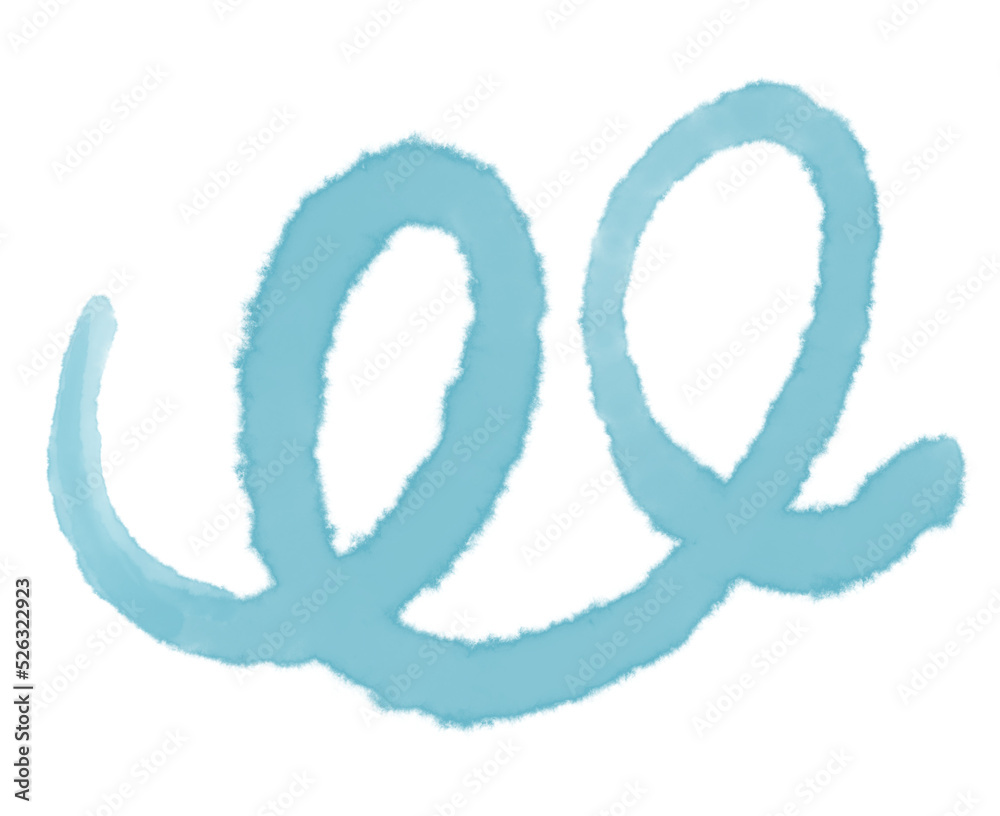 Transparent watercolor brush shape pastel element illustration Transparent watercolor brush shape pastel element illustration