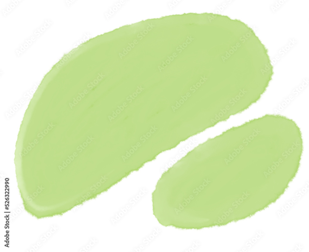 Transparent watercolor brush shape pastel element illustration Transparent watercolor brush shape pastel element illustration