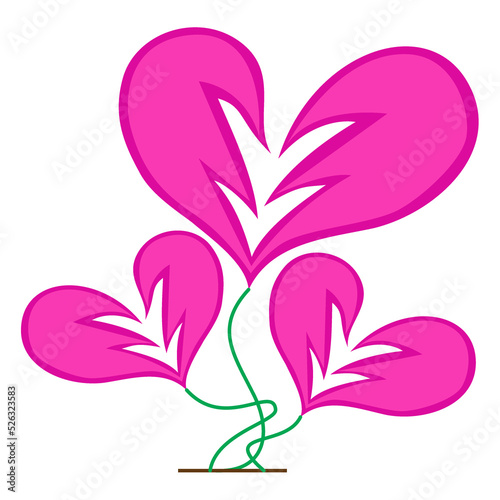 the cracked heart shape plant can be used for related content or products.