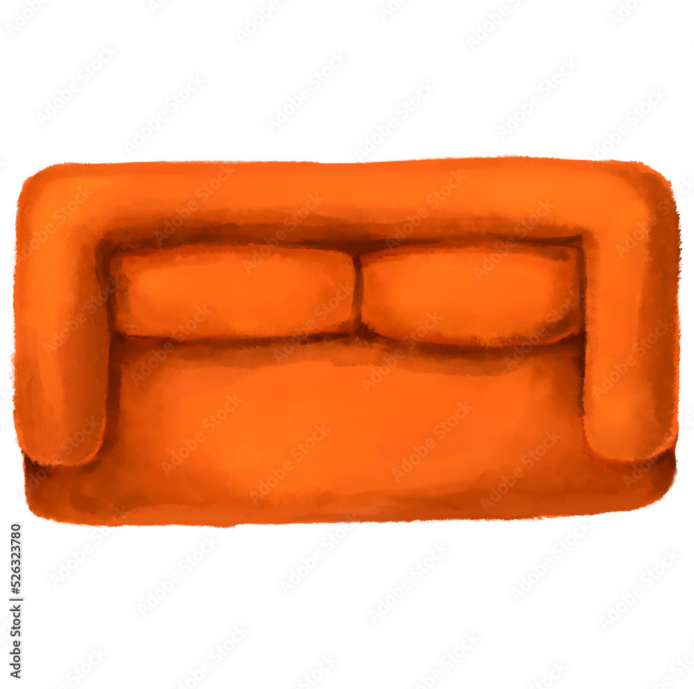 sofa top view plan drawing layout mock for interior architecture design