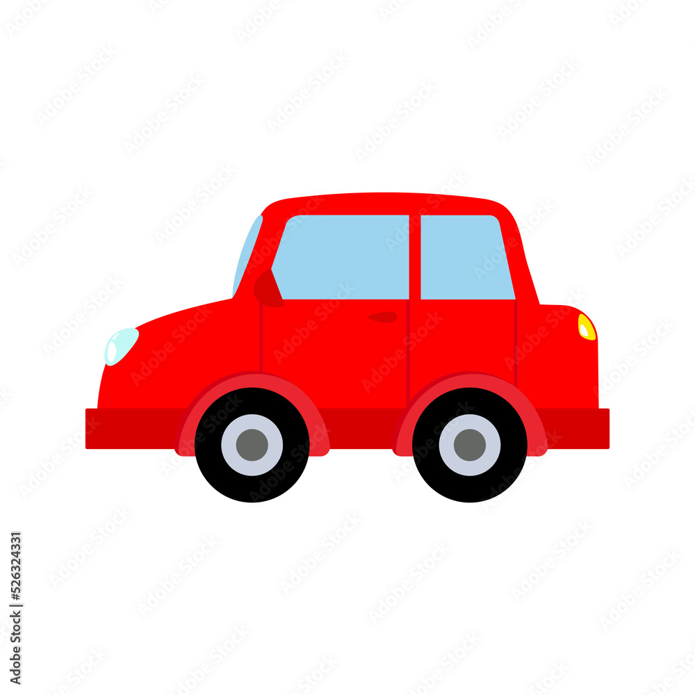 Police car, police patrol car, taxi, bus, ambulance, cargo truck, farm car, vector illustration icon.