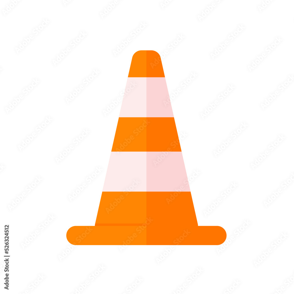 Traffic cones. Barrier cones divide the protective zone. Traffic cones. Barrier cones divide the protective zone.