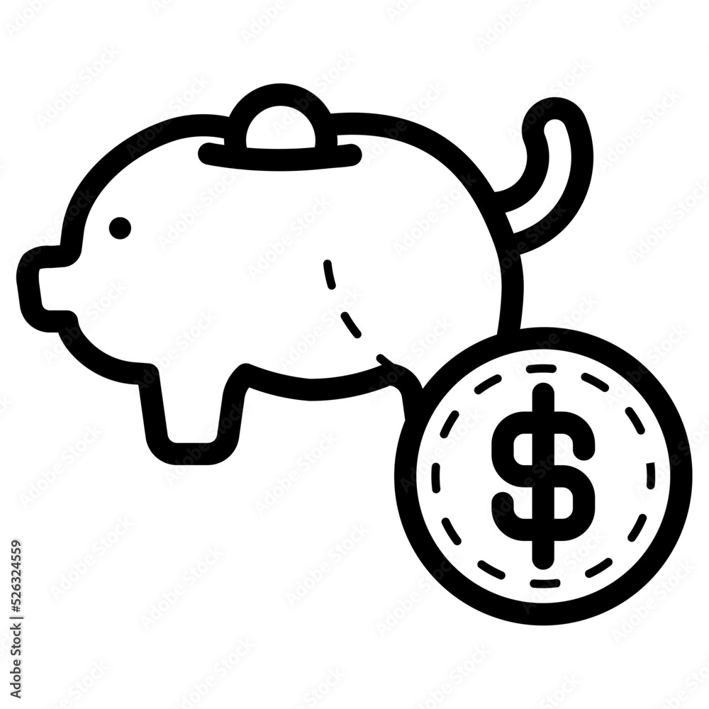 Fototapeta premium saving income icon