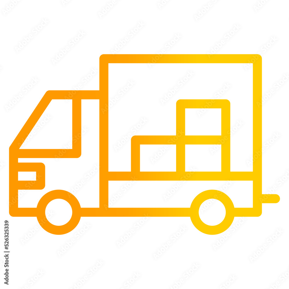 
delivery truck icon for apps and websites