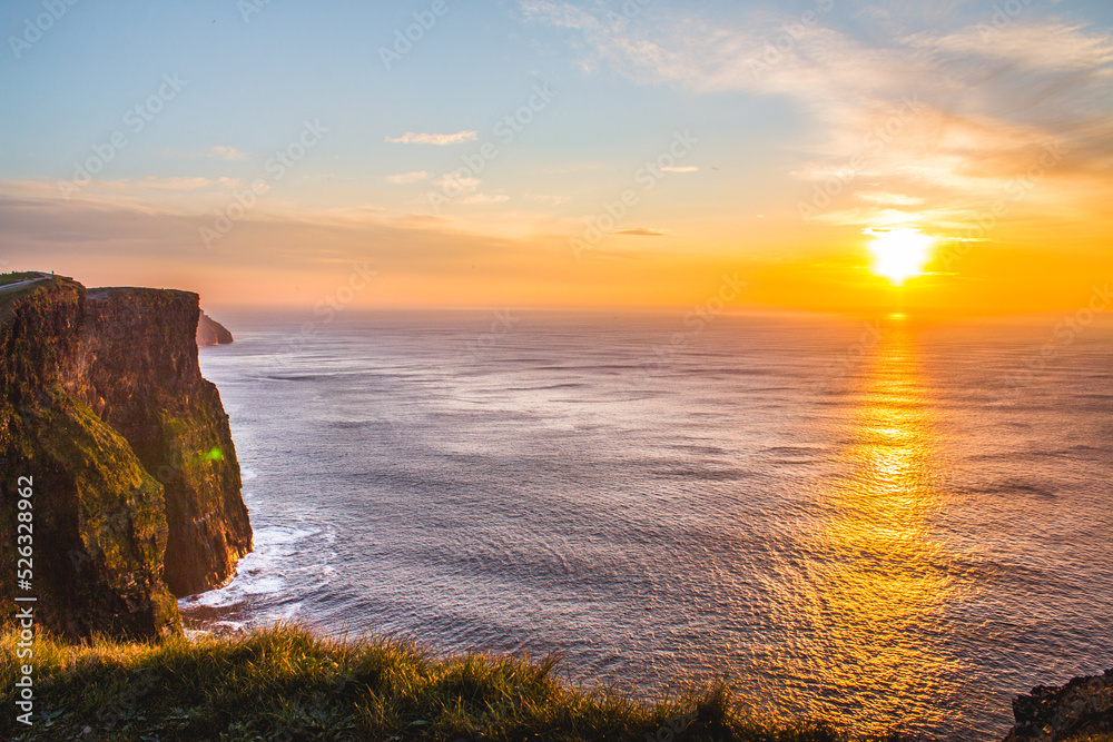 Irish ocean cliffs