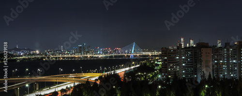 서울 한강 고화질 야경 사진