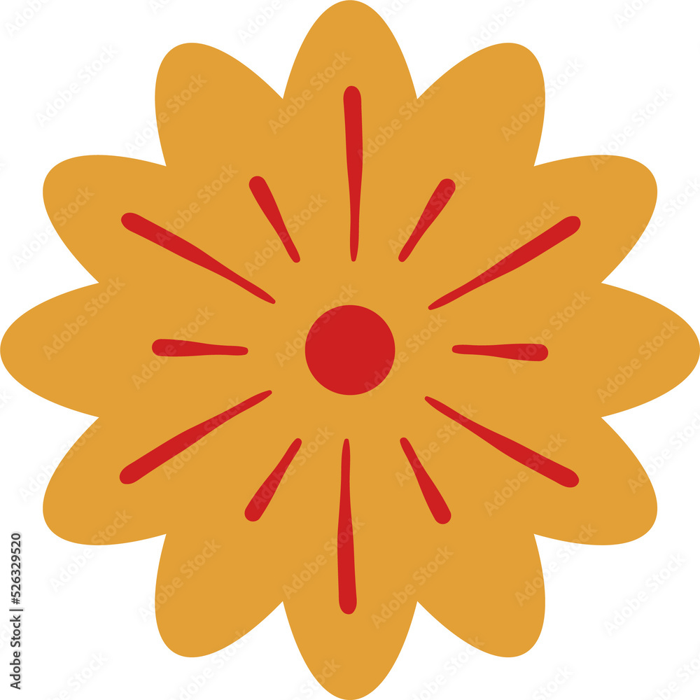 Folklore geometric flowers for floral pattern Folklore geometric flowers for floral pattern