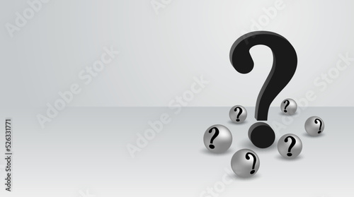 Question mark on white background. vector.