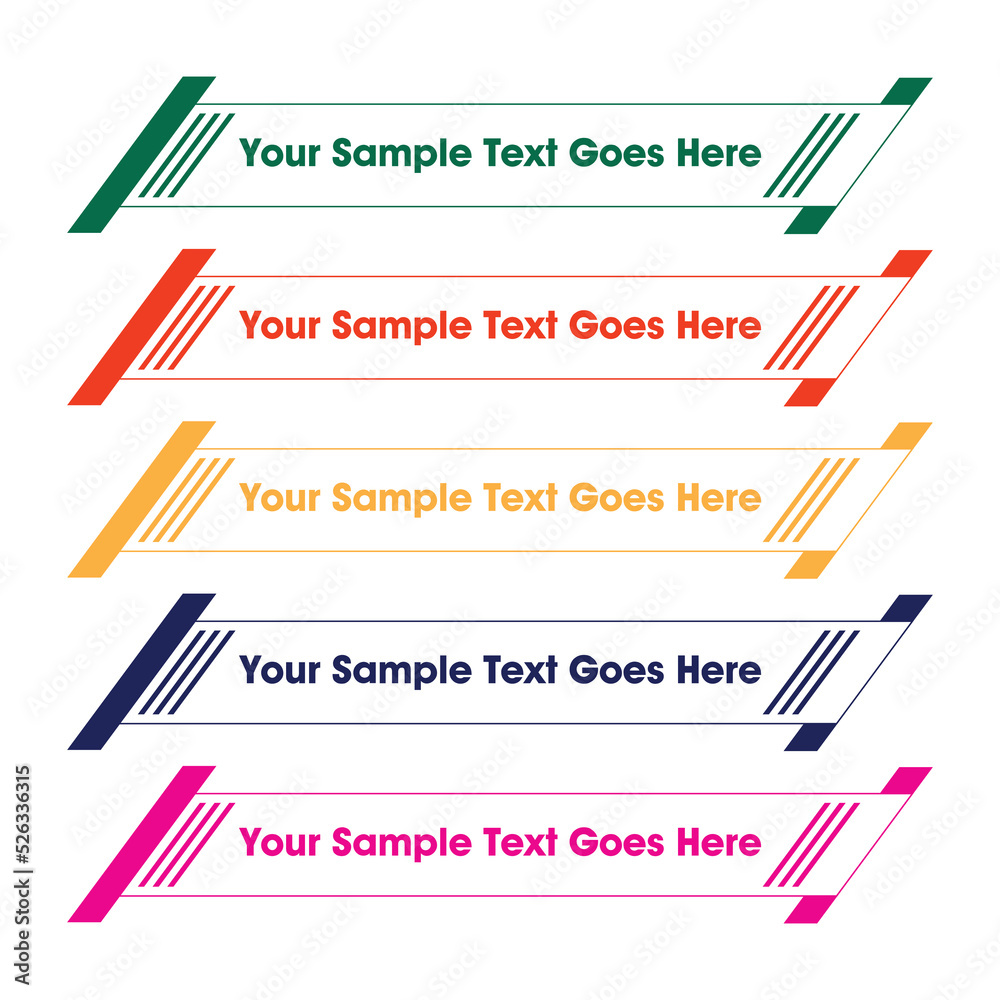 Lower Third Vector Template Lower Thirds Pack Modern Lower Third