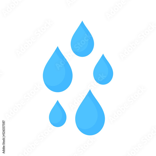 Various forms of liquid flow and water flow from high to low.vector illustration and icon