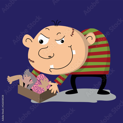 Igor hunchback colored illustration