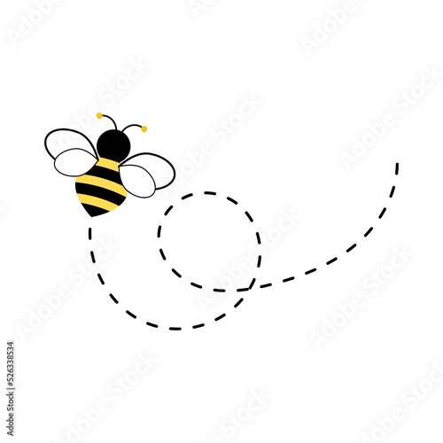 Different bee and honeycomb vector and icon