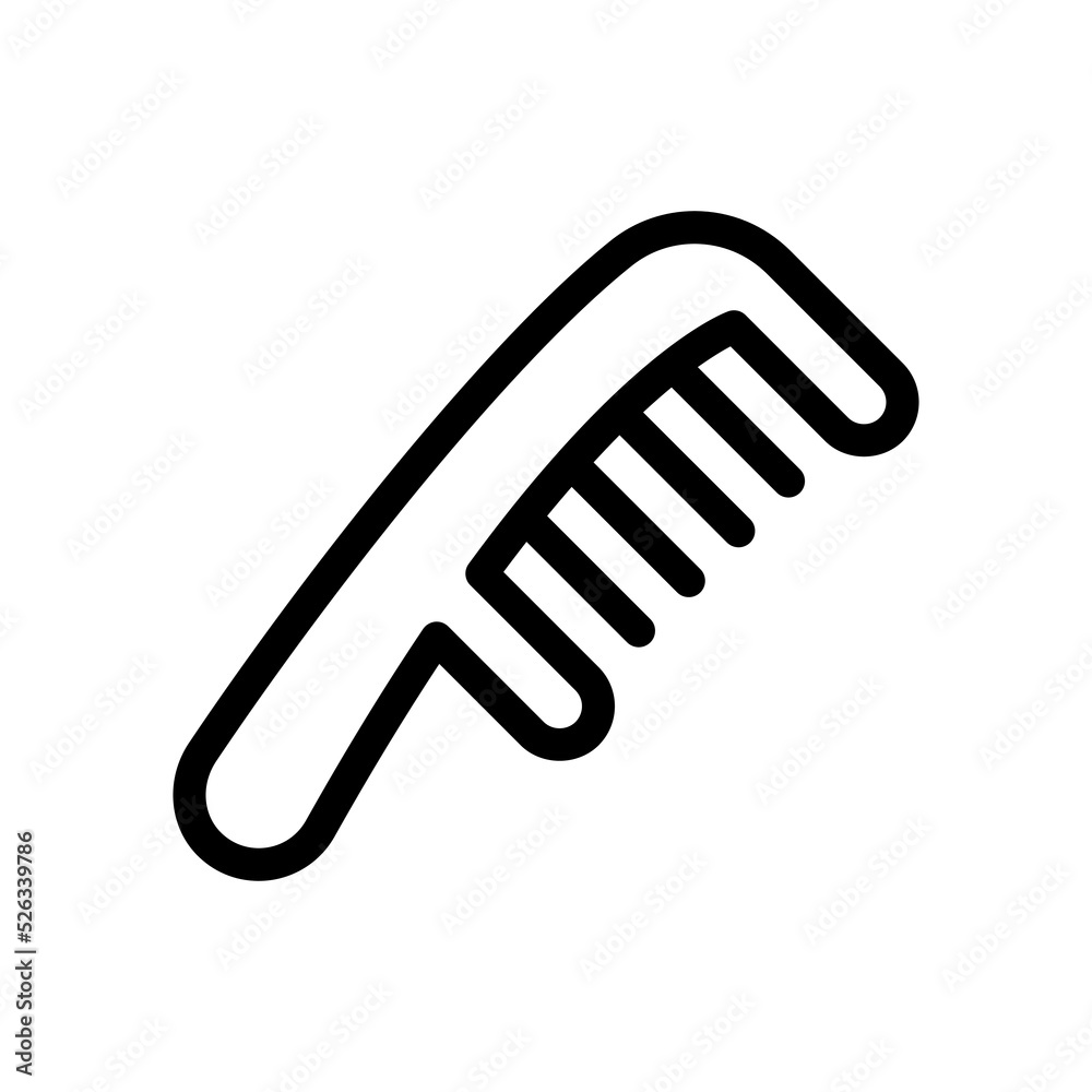 comb line icon illustration vector graphic comb line icon illustration vector graphic
