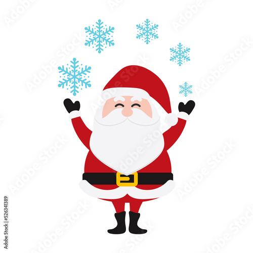 Santa Clauses set for christmas,Collection of Christmas Santa Claus. Merry christmas, Merry christmas santa claus with many gifts and merry christmas snowy.vector illustration and icon