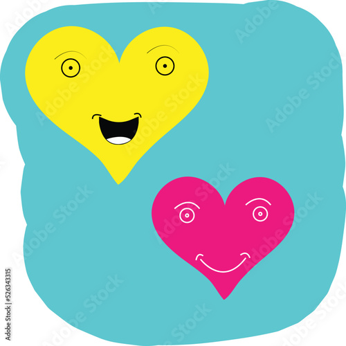 Beautiful smiling heart shape.