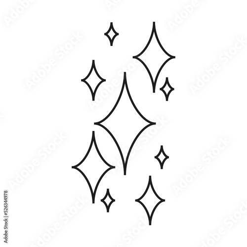 Sparkling black and white symbol vector A set of original sparkling starter icons, a shiny shine, light effect stars,shiny flash,decoration twinkle,Glowing light effect  and bursts collection Vector