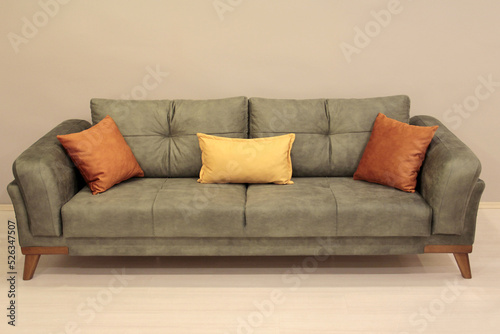 green colored  elegance sofa